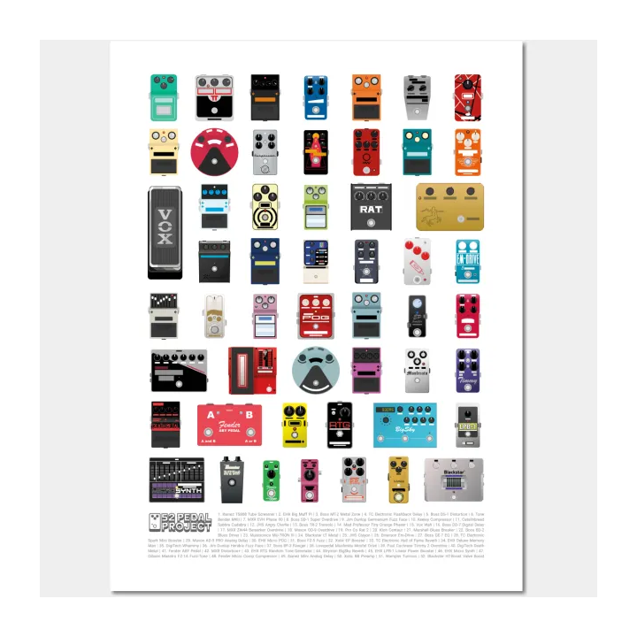 52 Pedal Project Poster